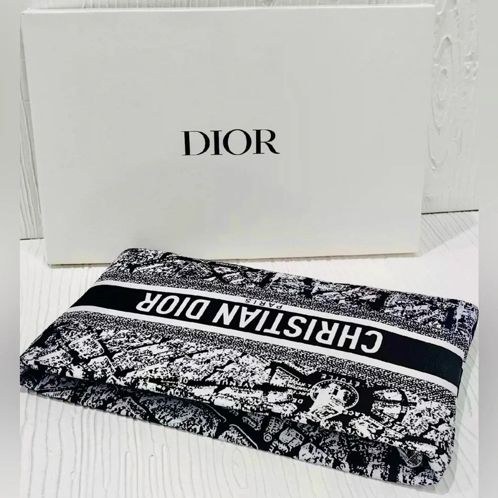 Christian Dior De Paris Map Limited Edition Pouch Makeup Bag NIB